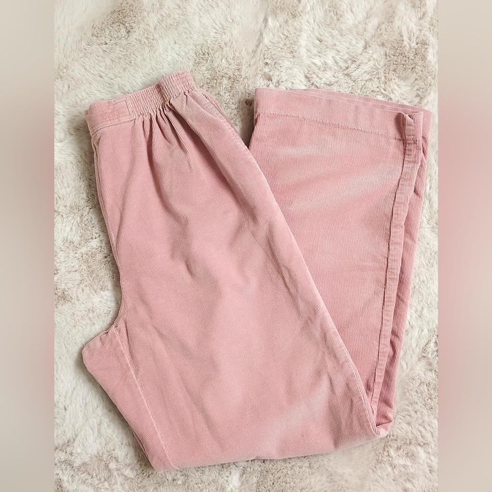 Alfred Dunner Kids Dusty Pink Corduroy Pull-On Pants